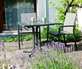 Ferienwohnung am Kochersteig Schwäbisch Hall - Möblierte Terrasse