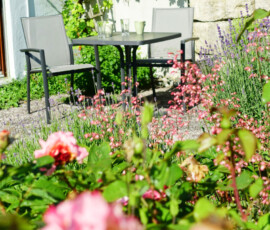 Ferienwohnung am Kochersteig Schwäbisch Hall - Terrasse im Grünen